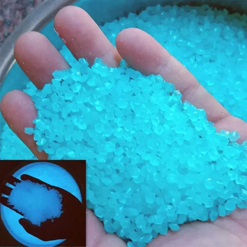 Aquarium Fish Glow In The Dark - 1000 قطعة 3-5 مللي متر مضيئة
