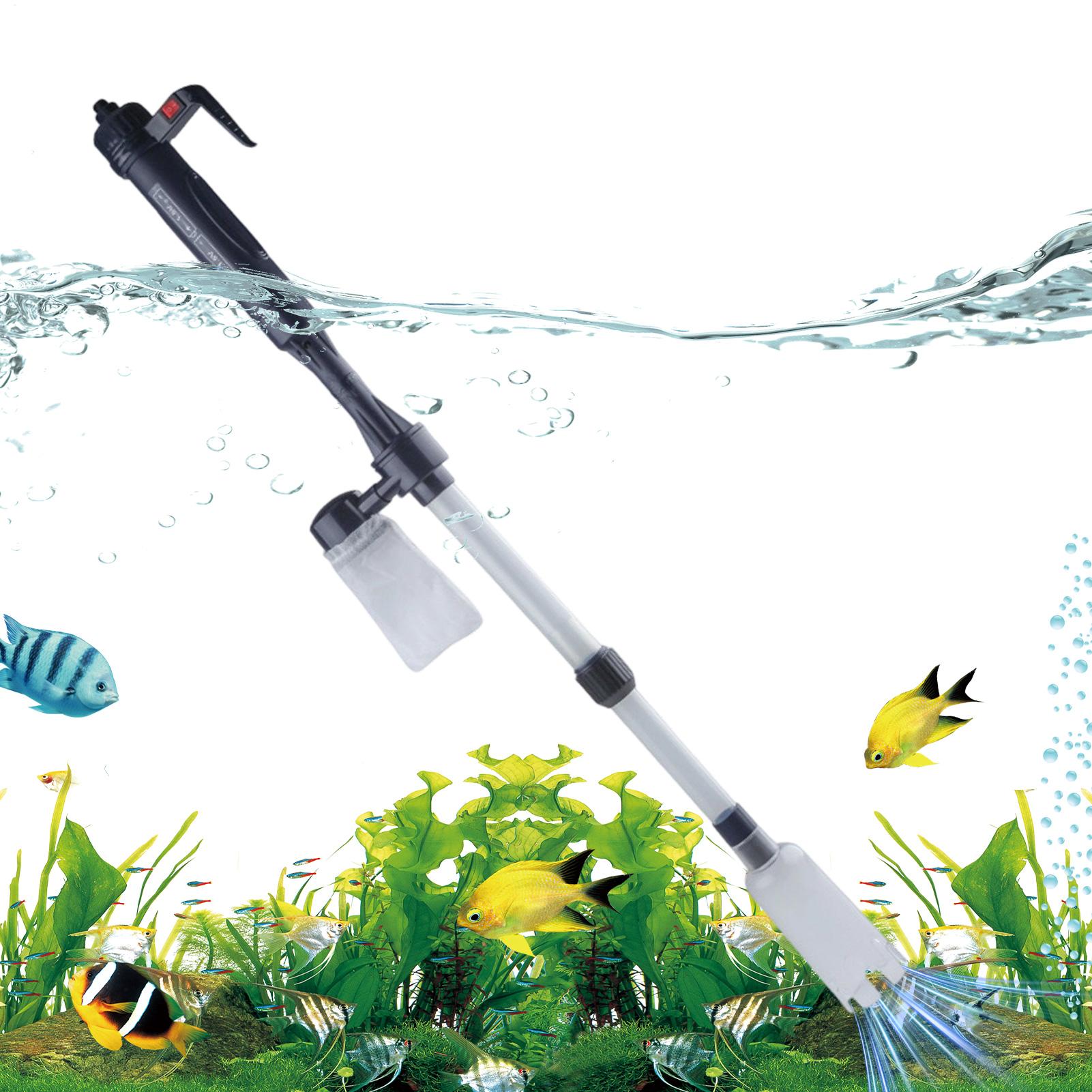 Aquarium Fish Tank Cleaner - منظف حصى حوض السمك الكهربائي التلسكوبي