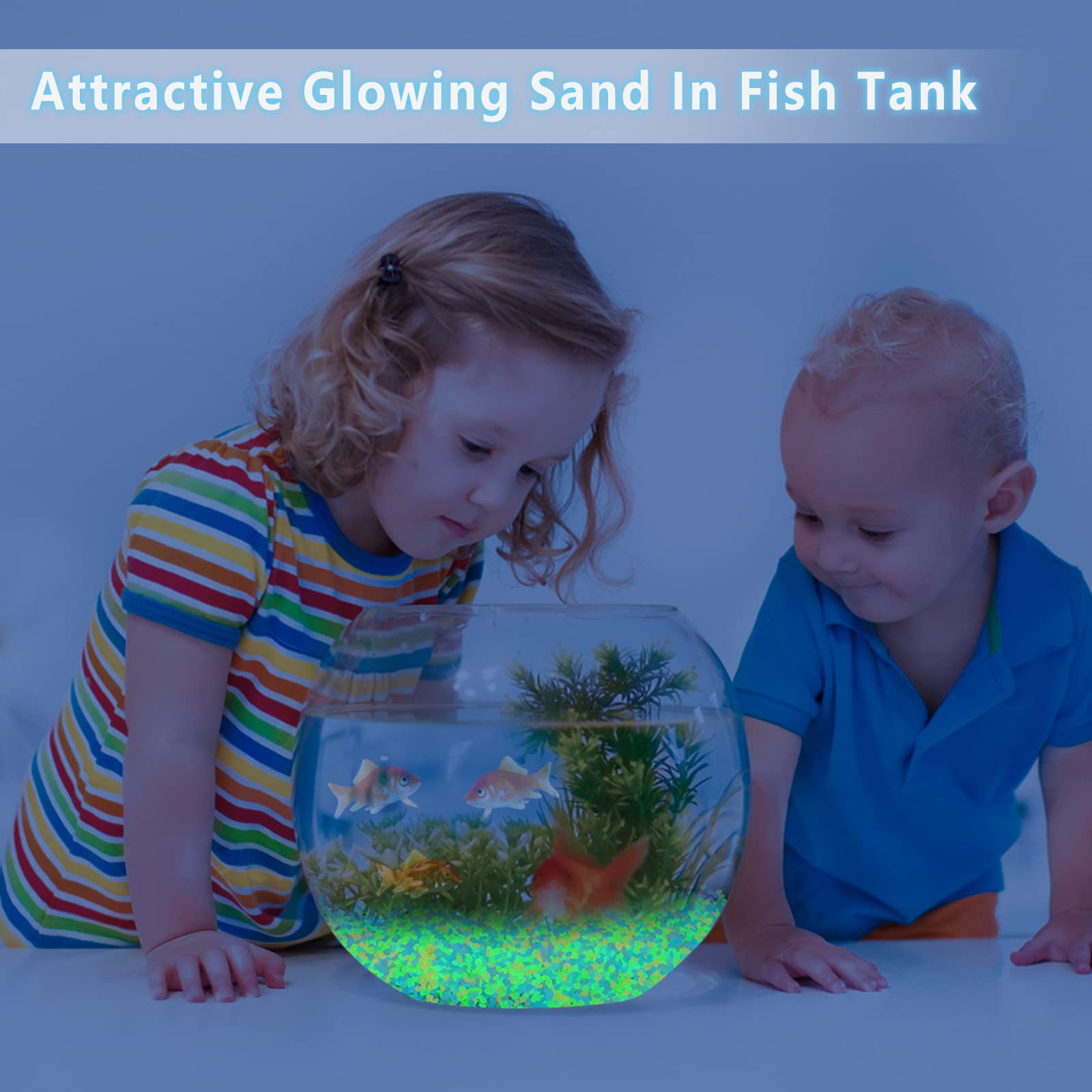 1000 قطعة الرمال المضيئة توهج  - مراجعة Aquarium Fish Glow In The Dark وسعره