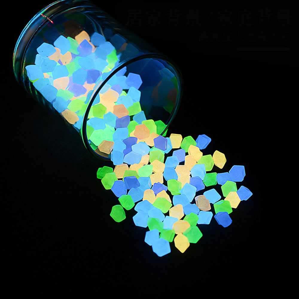 100 قطعة حصى داكن مضيء 14*11 م - مراجعة Aquarium Fish Glow In The Dark وسعره