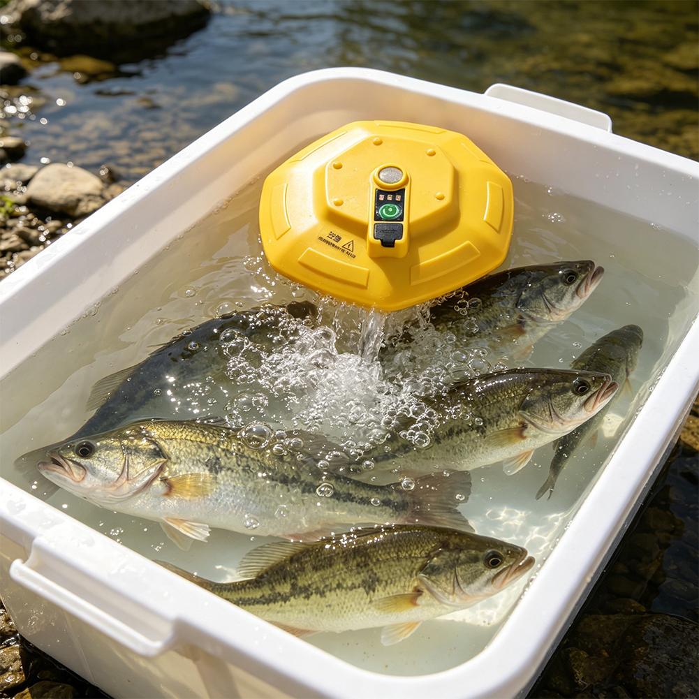 مضخة أكسجين لاسلكية قابلة لإعا - مراجعة Aquarium Fish Buy وسعره