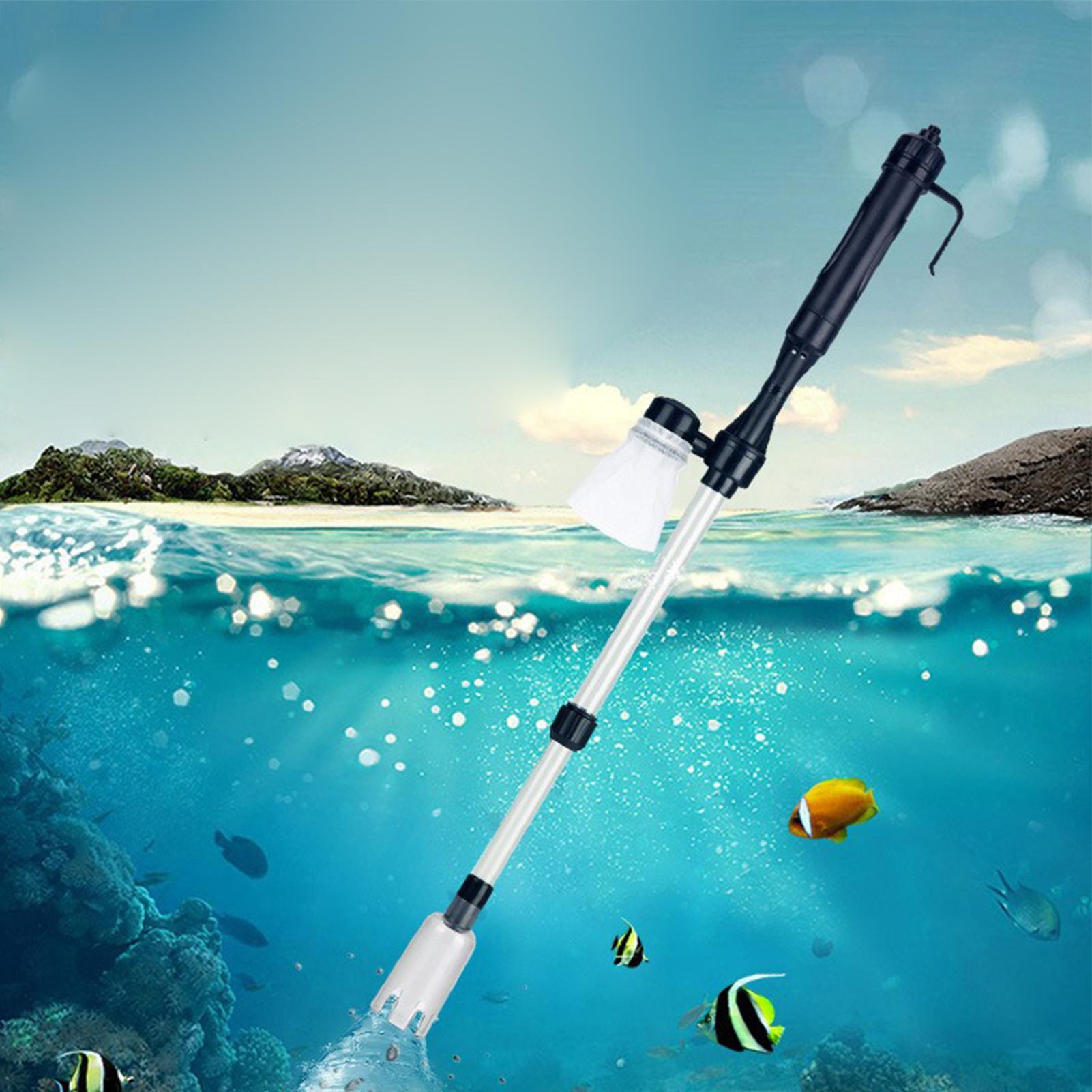 منظف حصى حوض السمك بالشفط، أدا - مراجعة Aquarium Fish Tank Cleaner وسعره
