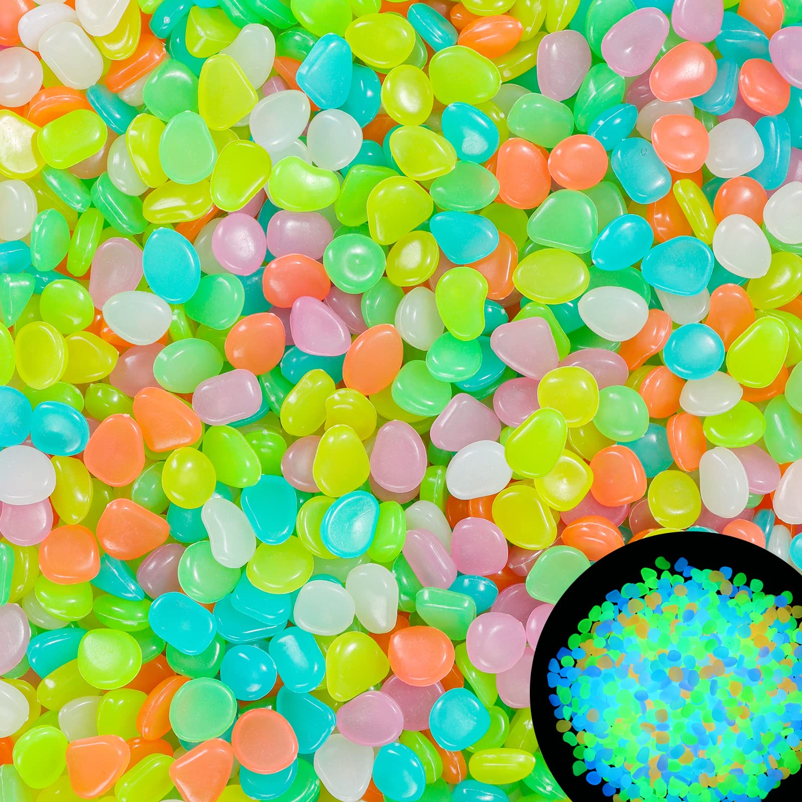 100 قطعة يتوهج في الظلام حديقة - مراجعة Aquarium Fish Glow In The Dark وسعره