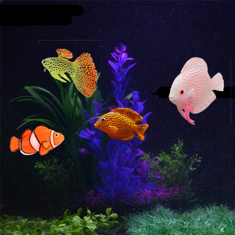 زينة حوض السمك المضيئة في الظل - مراجعة Aquarium Fish Glow In The Dark وسعره