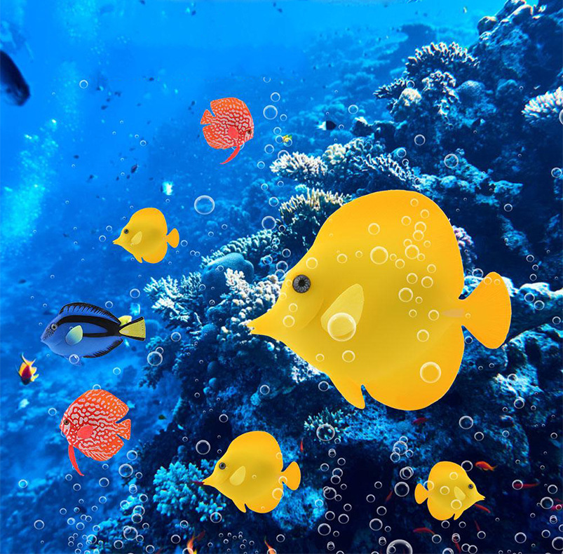زينة حوض السمك المضيئة في الظل - مراجعة Aquarium Fish Glow In The Dark وسعره