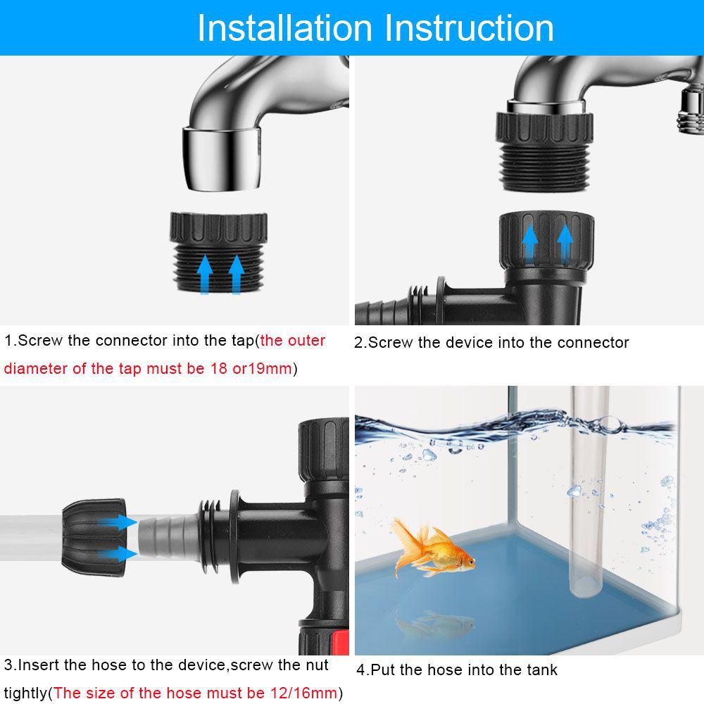 حوض السمك مبدل المياه خزان الأ - مراجعة Aquarium Fish Tank Cleaner وسعره