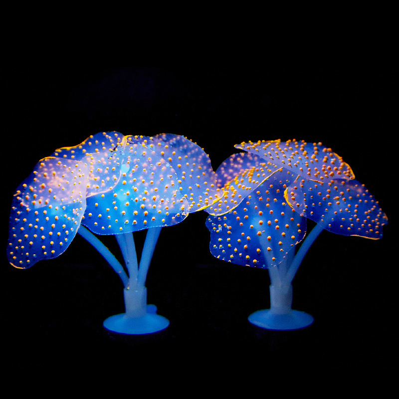 زينة حوض السمك من السيليكون عل - مراجعة Aquarium Fish Glow In The Dark وسعره